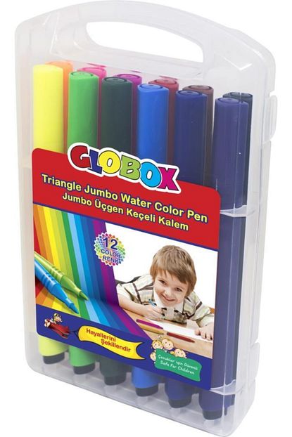 globox jumbo keceli kalem 12 renk 1128