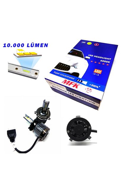 mfk h4 cree csp led xenon 10 000 10 000 lumen fiyati yorumlari trendyol