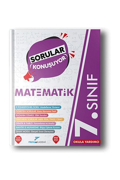 Pruva Akademi 7 Sinif Matematik Sorular Konusuyor Soru Bankasi Fiyati Yorumlari Trendyol