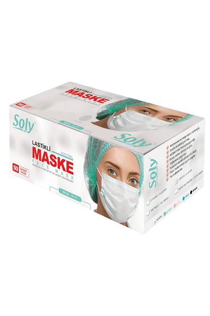 Soly 3 Katli Burun Telli Tam Ultrasonik Cerrahi Maske 50 Adet Fiyati Yorumlari Trendyol