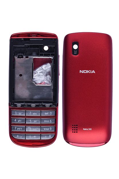 master cep nokia asha 300 full kasa kapak tus kirmizi fiyati yorumlari trendyol