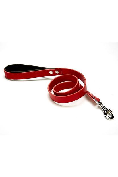 Petzanya Gercek Deriden El Yapimi Kopek Gezdirme Kayisi 2 5x120 Cm Red Trendyol