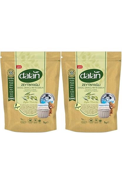 dalan dogal granul sabun tozu 1kg bebekler icin 100 zeytinyagli 2 li set fiyati yorumlari trendyol
