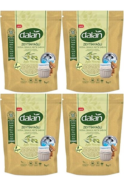 Dalan Granul Sabun Tozu 1 Kg Bebekler Icin Zeytinyagli 4 Lu Set Yeni Ambalaj Fiyati Yorumlari Trendyol