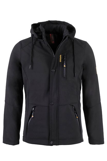 gavazzi erkek siyah kapusonlu softshell su ve ruzgar gecirmez cep detayli ici kurklu kapusonlu mont fiyati yorumlari trendyol