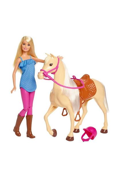 barbie bebek ve guzel ati oyun seti fxh13 fiyati yorumlari trendyol