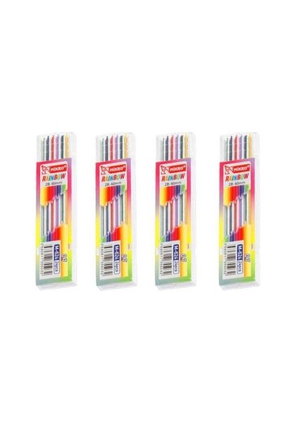 mikro rainbow 0 7 renkli versatil kalem