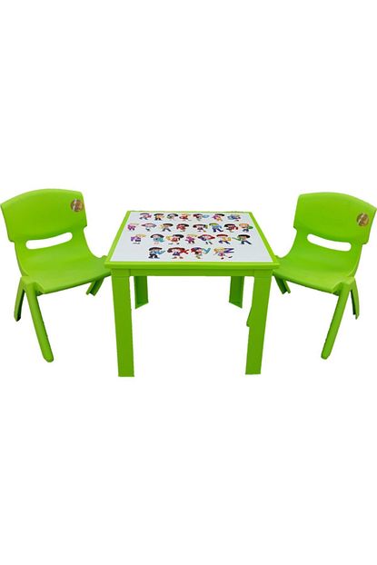 fiore cocuk masa sandalye takimi yesil alfabe 2s 1 3 yas icin fiyati yorumlari trendyol
