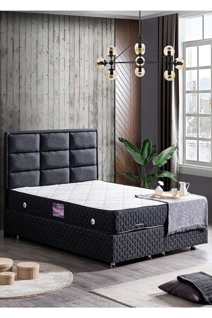 setay keten antrasit grande baza baslik deluxe ortopedik yatak seti fiyati yorumlari trendyol