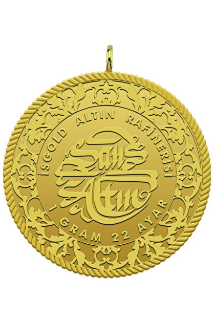 Isgold 1 Gram 22 Ayar Kare Kodlu Gram Altin Trendyol