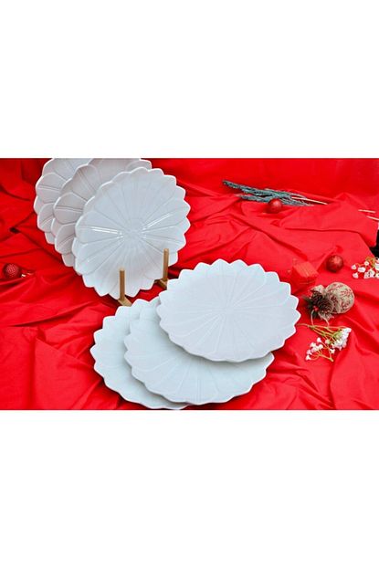 tekbir papatya porselen servis tabak 25