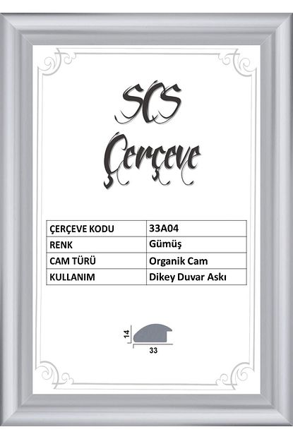 sereda cerceve 33x96 cm 1000 parca