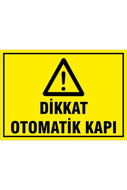 ergundogdu 5 adet dikkat otomatik kapi uyari ikaz levhasi fiyati yorumlari trendyol