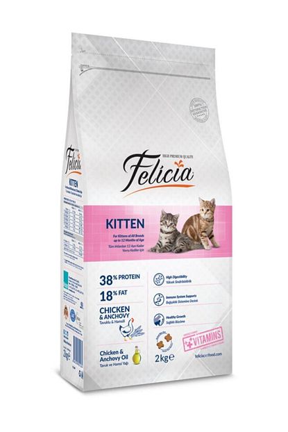 Felicia Kitten Tavuklu Ve Hamsili Dusuk Tahilli Yavru Kedi Mamasi 2 Kg Trendyol