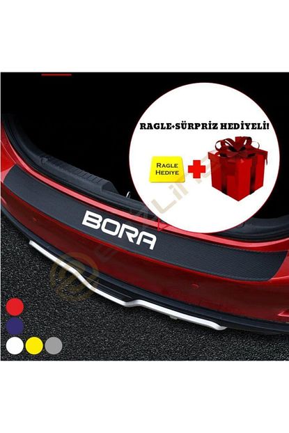 vw bora arka tampon bagaj koruyucu sticker