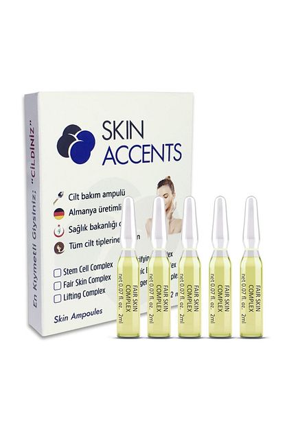Skin Accents 5 Adet Leke Acici Ampul Alman Serum Dermaroller Dermapen Cilt Bakim Serumu Fiyati Yorumlari Trendyol