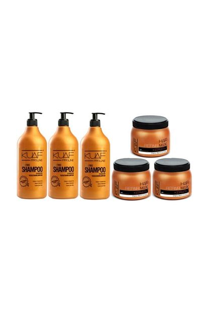 Kuaf Tuzsuz Sampuan 1000 Ml X 3 Adet Keratin Maskesi 500 Ml X 3 Adet Fiyati Yorumlari Trendyol