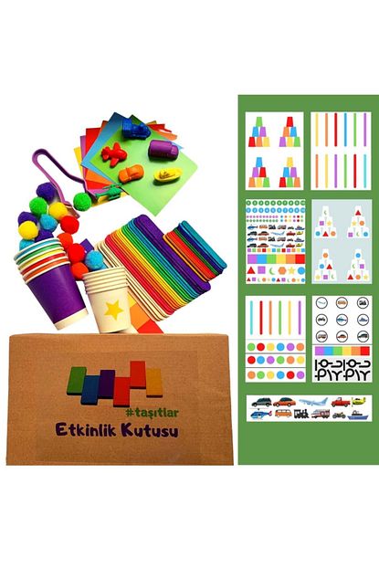 montessori etkinlik kutusu tasitlar