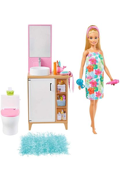 Fillikutum Barbie Bebek Ve Banyo Mobilya Seti Lavabo Klozet Paspas Takimli Fiyati Yorumlari Trendyol