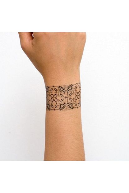 tattly tattoo tattly gecici dovme pattern band fiyati yorumlari trendyol