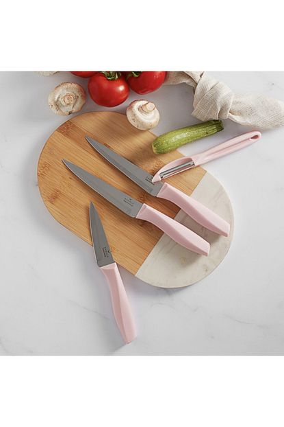 karaca peel pink 4 parca bicak seti fiyati yorumlari trendyol