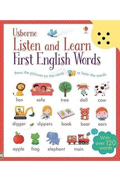 usborne listen and learn first english words fiyati yorumlari trendyol