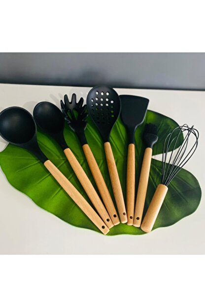 Bycomo 7 Li Bambu Sapli Silikon Kepce Mutfak Seti 1 Ci Kaliteli Urundur Fiyati Yorumlari Trendyol