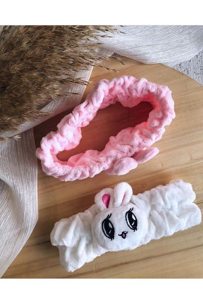 pink flower beyaz tavsanli pelus sac bandi fiyati yorumlari trendyol