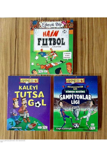 eglenceli hobi futbol kitaplari seti