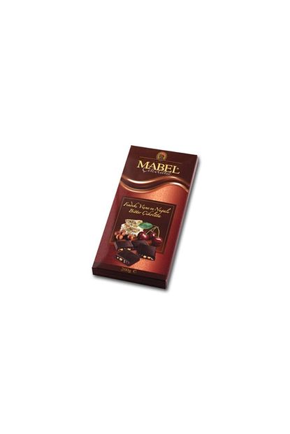 nuga dolgulu bitter cikolata 200 gr
