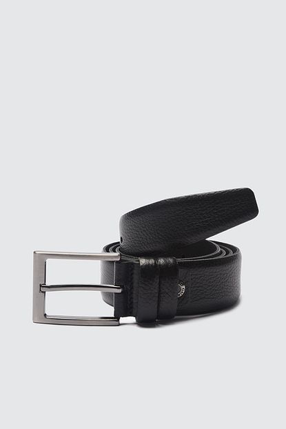 siyah erkek hakiki deri kemer tmnss19gd0018