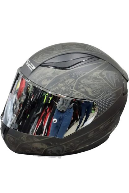 ls2 ff353 rapid crypt mat siyah kask gri aynali cam fiyati yorumlari trendyol