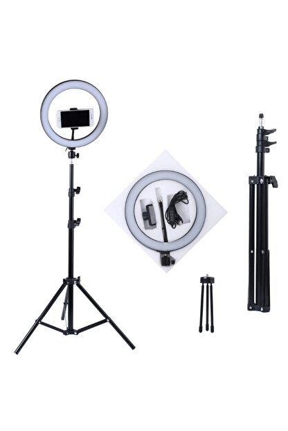 Mi7a Ring Light Led Surekli Isik 13 2 1m Youtuber Light Kuafor Isigi Isik Ayakli Tripod Trendyol