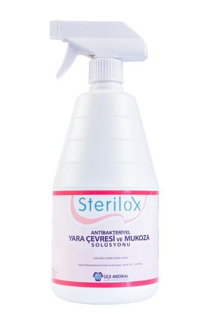 sterilox alkolsuz antibakteriyel yara ceveresi ve mukoza solusyonu yara bakim spreyi 500 ml fiyati yorumlari trendyol