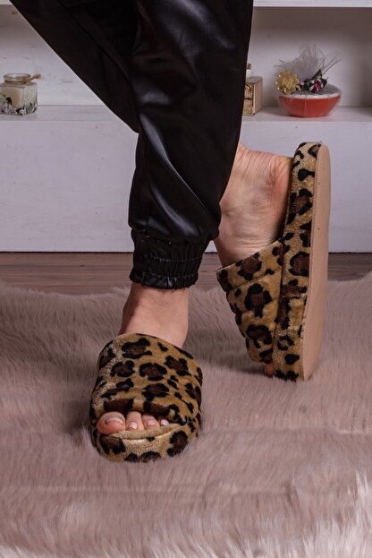 Ekolphoto Kadin Leopar Desenli Pofuduk Yumusak Terlik Ekl1017 Fiyati Yorumlari Trendyol