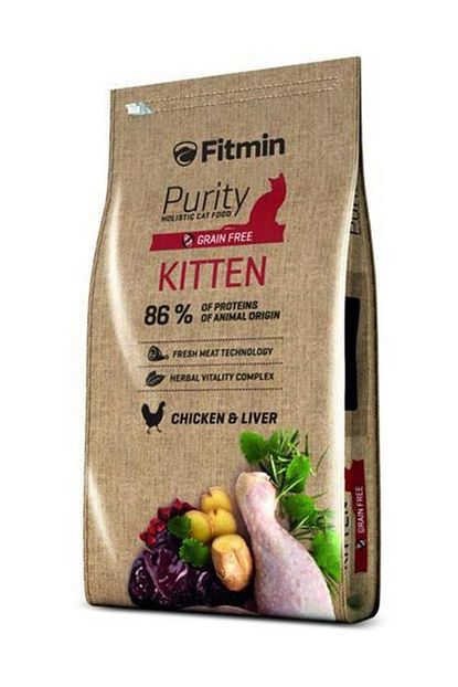 fitmin purity kitten tavuk ve cigerli tahilsiz yavru kedi mamasi 10 kg fiyati yorumlari trendyol