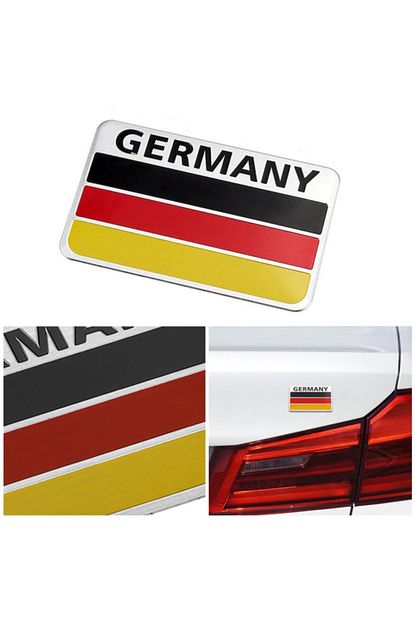 C9 Almanya Bayragi Germany Flag Krom Kaplama Paslanmaz Metal Alman Arma Amblem Vernikli Sticker Fiyati Yorumlari Trendyol