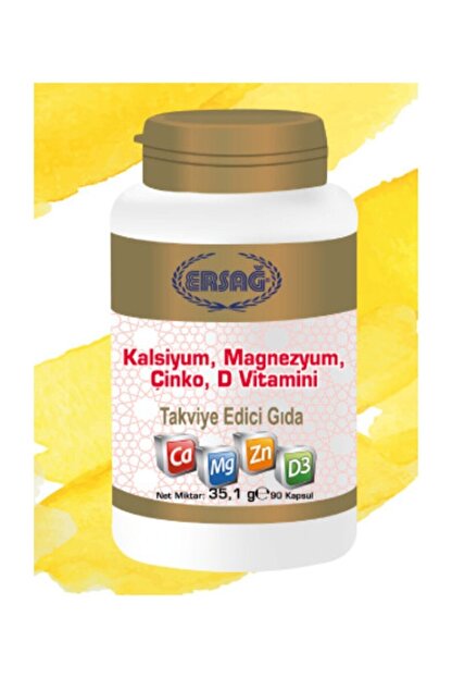 Ersag Kalsiyum Magnezyum Cinko D Vitamini Hizli Kargo Yeni Tarihli Orjinal Urun Fiyati Yorumlari Trendyol
