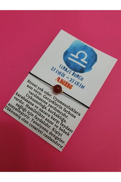 gumustel terazi burcu akik dogal tas ip burc bilekligi fiyati yorumlari trendyol