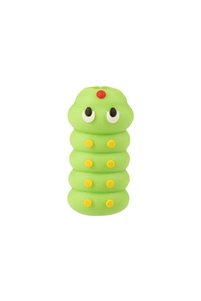 sevimli silikon sevimli yesil yilan kablo koruyucu kablo koruyucu