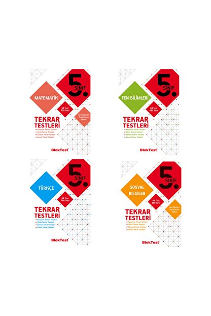 Tudem Yayinlari Bloktest 5 Sinif Turkce Matematik Fen Bilimleri Ve Sosyal Bilgiler Tekrar Testi Set Fiyati Yorumlari Trendyol
