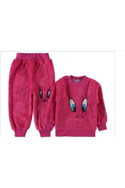 Kokos Bebek Kiz Cocuk Pembe Pelus Tweety Pijama Takim Fiyati Yorumlari Trendyol