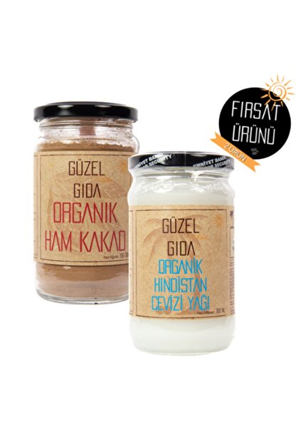 Guzel Gida Organik Hindistan Cevizi Yagi Soguk Sikim 300 Ml Organik Ham Kakao Tozu 150 Gr Fiyati Yorumlari Trendyol