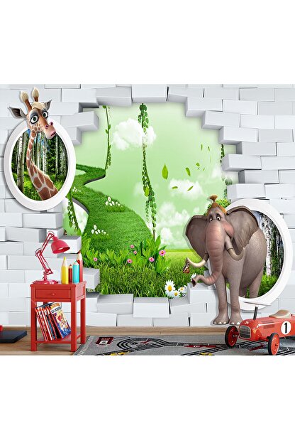 Posteratolyesi 3 Boyutlu Cocuk Odasi Duvar Kagidi Fiyati Yorumlari Trendyol