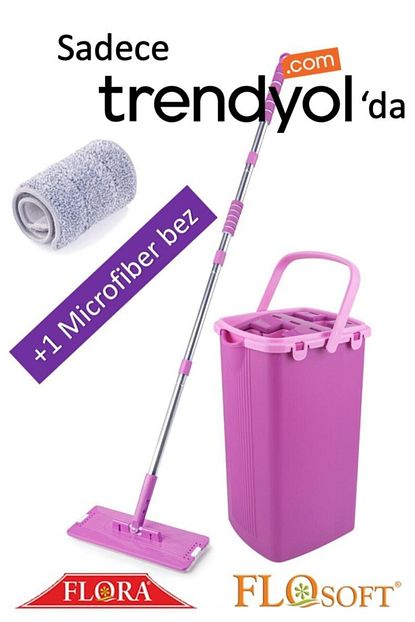 flosoft flora flat spin tablet mop