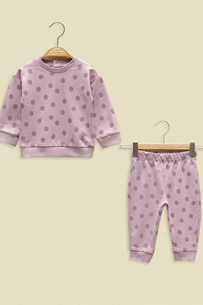 lc waikiki kiz bebek lila baskili lsc alt ust takim fiyati yorumlari trendyol