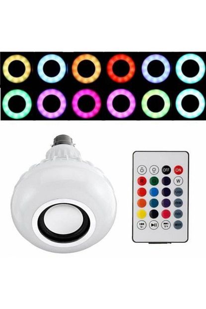 bigsale gece lambasi bluetooth hoparlor rgb ledli lamba kumandali mp3 calar ampul renkli ampul fiyati yorumlari trendyol