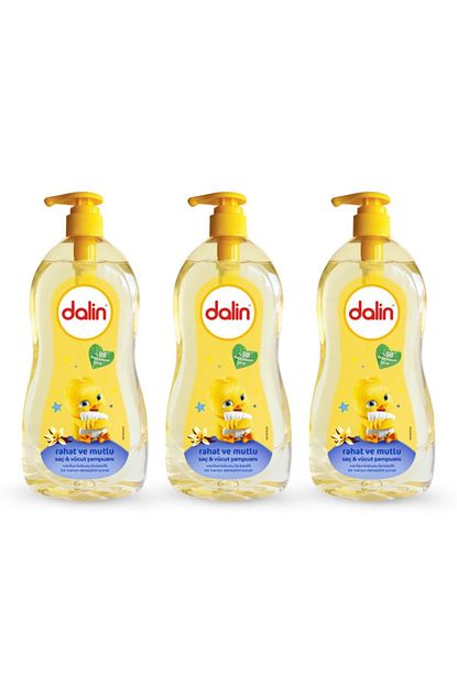 dalin rahatlatici vanilya kokulu sac vucut sampuani 400 ml x 3 adet fiyati yorumlari trendyol