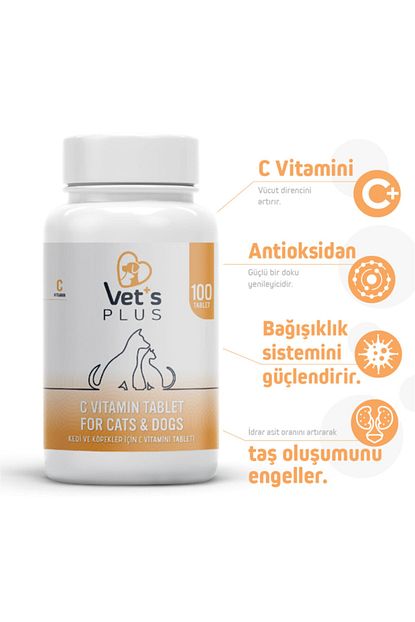 vet s plus c vitamin kedi ve kopekler