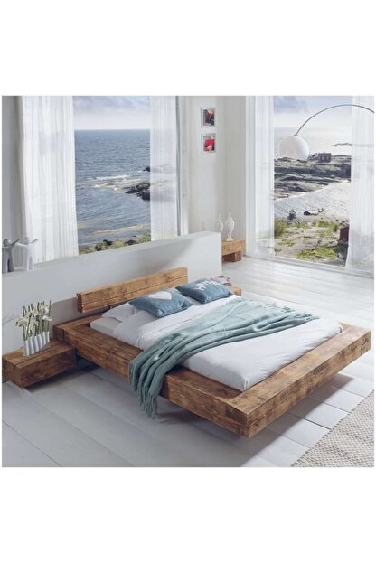 viesse home masif ahsap karyola yatak fiyati yorumlari trendyol